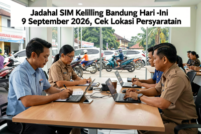 Jadwal SIM Keliling Bandung Hari Ini 9 September 2026, Cek Lokasi dan Persyaratan